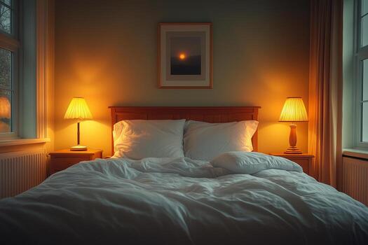 A peaceful sleeping environment